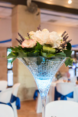 vase décoration table de mariage
