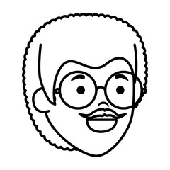 old man head character