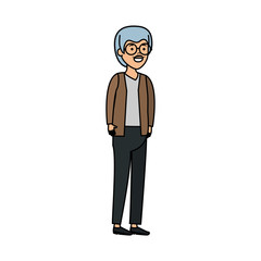 old man character icon
