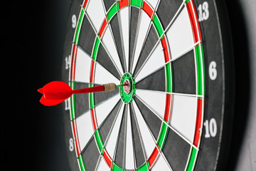 dartboard business success concept