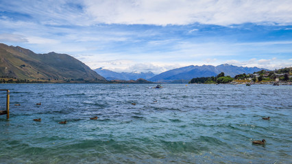 Wanaka Lake in New-Zealand
