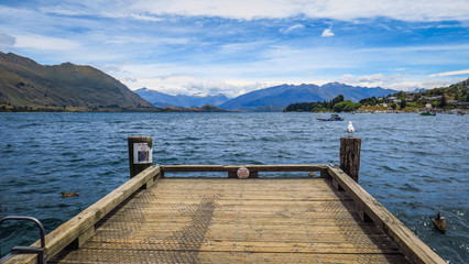 Wanaka Lake in New-Zealand