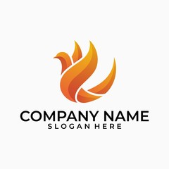 Bird design illustration vector idea template