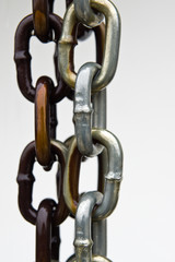 Fototapeta premium Wet rainchain or rain chain