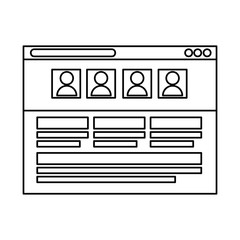 template webpage isolated icon