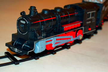 toy locomotive and railway