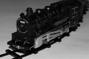 toy locomotive and railway