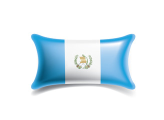 Guatemala flag, vector illustration on a white background