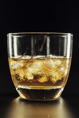 Close-up of glass with whiskey