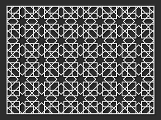 Laser cutting template. Decorative panel.