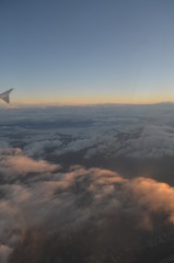 Fototapeta na wymiar Nubi dall'aereo