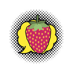 strawberry fruit isolated icon