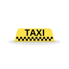 Taxi car sign or icon