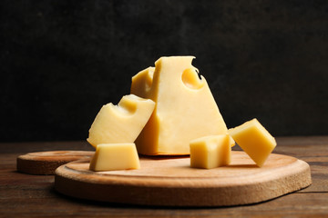 yellow Maasdam cheese