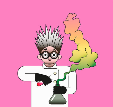 UK map formed in fumes from dangerous science experiment