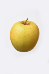 yellow apple. Isolated on a white background.