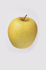 yellow apple. Isolated on a white background.