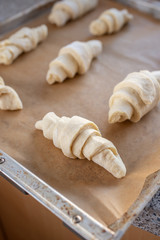 baking croissant