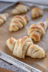 baking croissant