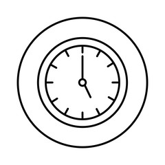 time clock isolated icon