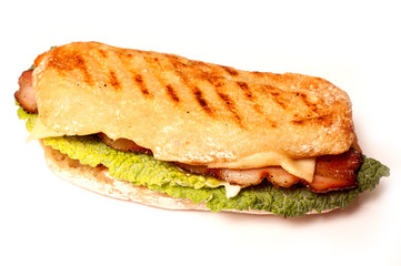 cheese sandwich with lettuce and bacon