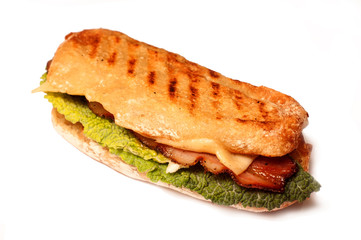cheese sandwich with lettuce and bacon