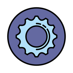gear machinery isolated icon