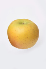 yellow apple. Isolated on a white background.