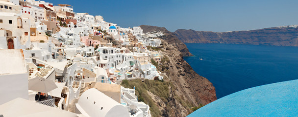 Santorin en panoramique