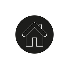 Home icon vector. House