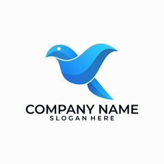 Bird design illustration color vector template