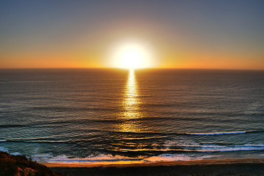 Sunset On The Sea
