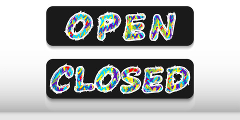 Two plates with the words 