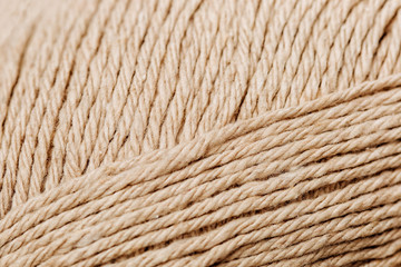 natural colored Yarn for knitting close up