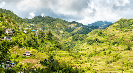 Fototapeta na wymiar Banaue Rice Terraces - northern Luzon, UNESCO world heritage in Philippines.