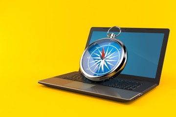 Compass with laptop