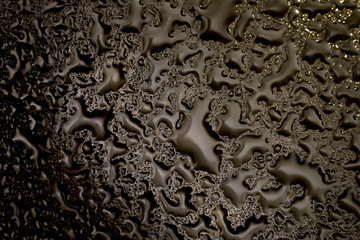 drops of water on the glass