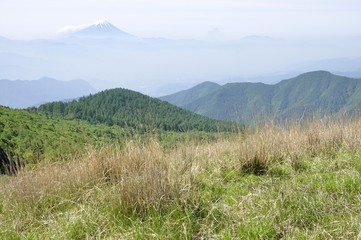 Obraz premium 乾徳山より初夏の富士山遠望