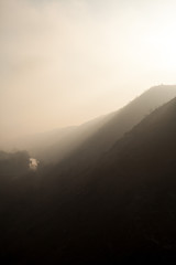 sunrise in mountains