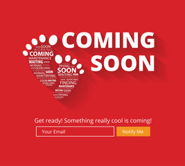 Coming soon website template. Coming soon landing page design. Coming soon page for a new website. We are launching soon – Illustration