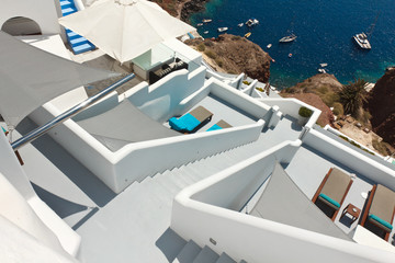 Fototapeta premium Oia, Santorin en Grèce