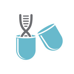 DNA innovations icon on white background for graphic and web design, Modern simple vector sign. Internet concept. Trendy symbol for website design web button or mobile app