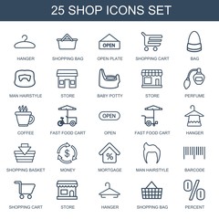 25 shop icons