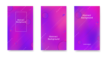 Color geometric gradient, abstract background. Gradient, neon, lines, forms. Vector. Creative cover in a minimalist style.