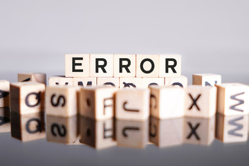 Error word cube on reflection