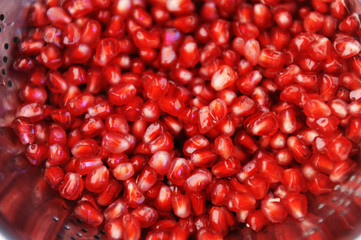 Texture background pomegranate grains