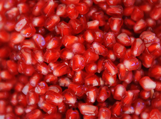 Texture background pomegranate grains