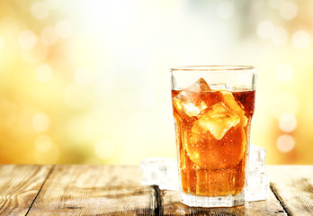 Fresh cold ice tea and summer time 