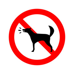 no barking dog allowed. Modern Vector Sign