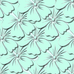 Seamless pattern with flowers. Can be used for background, wallpaper, decoration. 